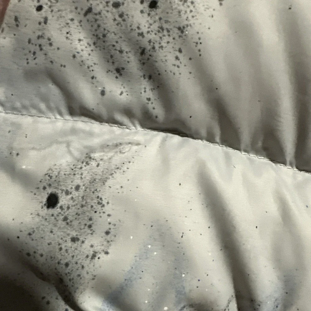 North Face Puffer Jacket Special Unique Painted Splatter Design Size Medium NF